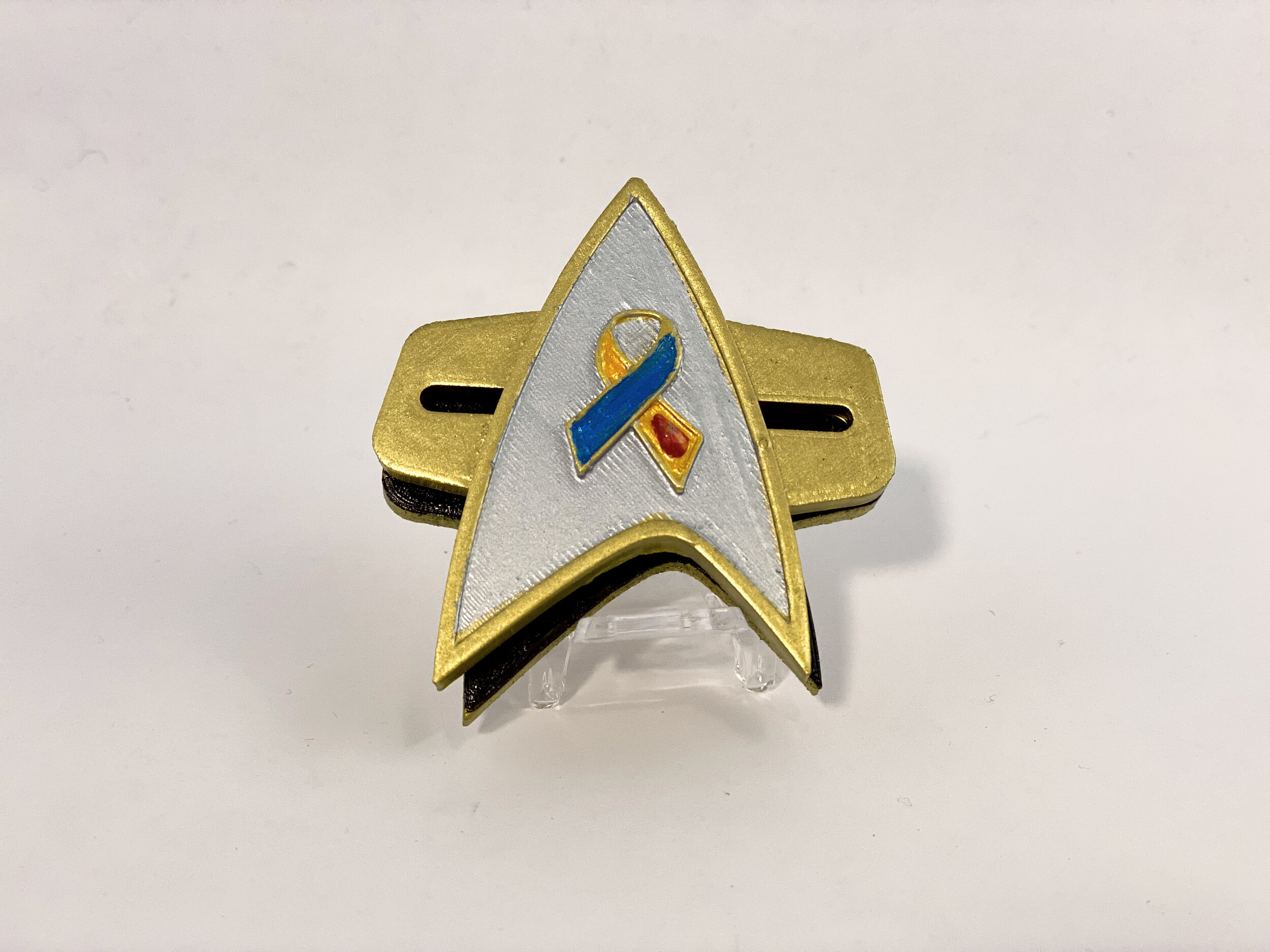 The special Starfleet #Insulin4All Division combadge