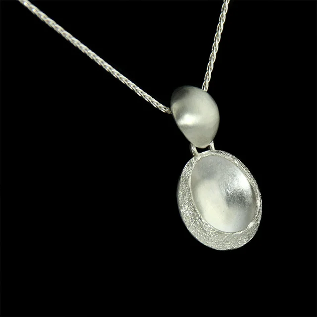 Fused Silver Pendant
