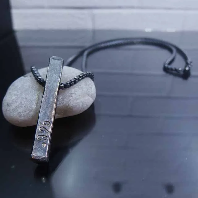 .925 Bar Necklace
