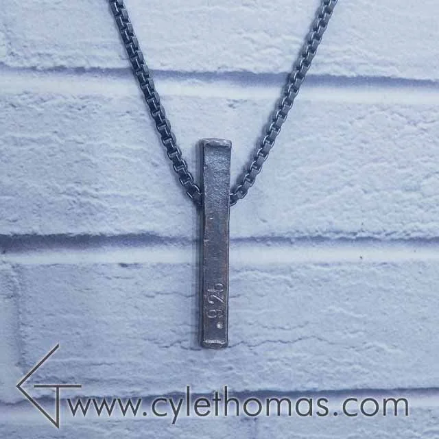 .925 Bar Necklace