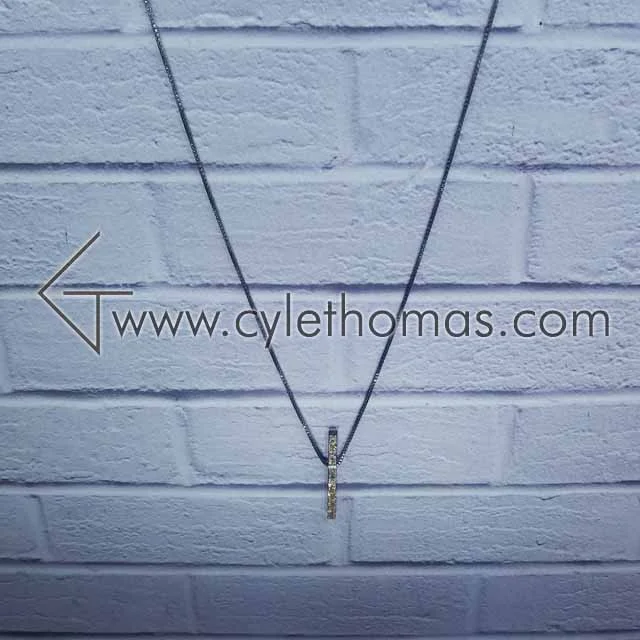 Fused Gold Bar Necklace