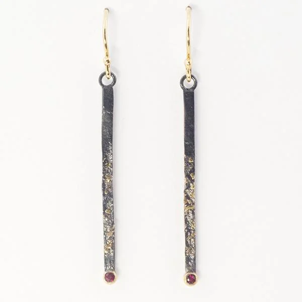 Spacescape Ruby Drop Earrings
