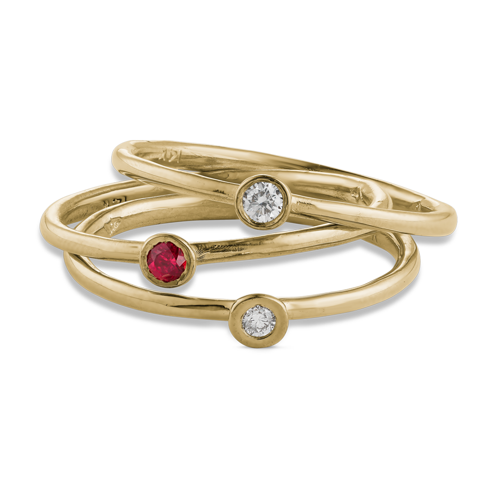 14K Stack Rings