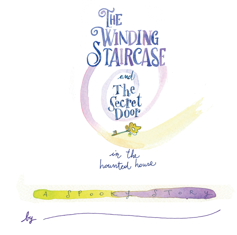 The Winding Staircase and the Secret Door in the Haunted House