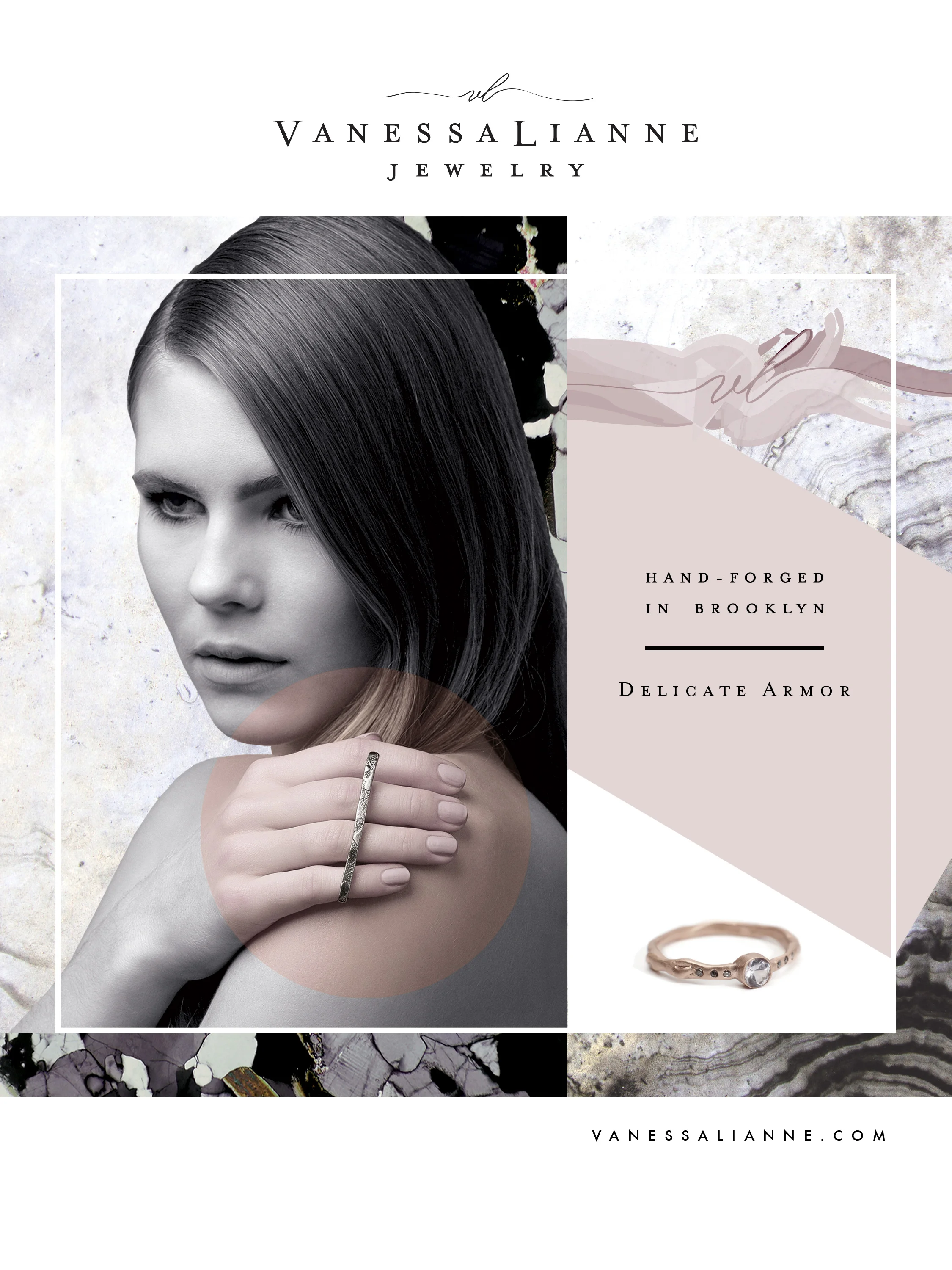 Vanessa Lianne commissioned me to art direct & design an ad for the 2016 Grammys as a sponsored brand.