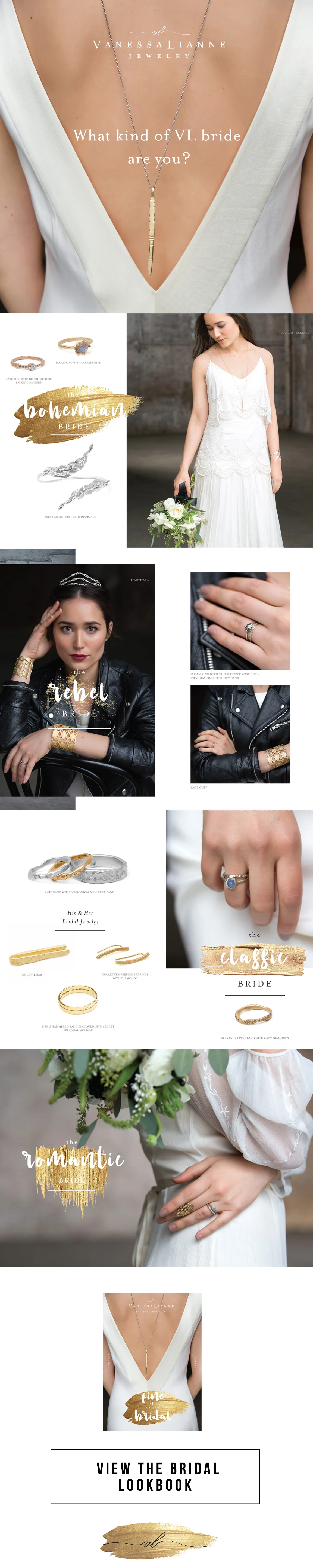 Email Campaign - Announcing the VL Bridal Lookbook