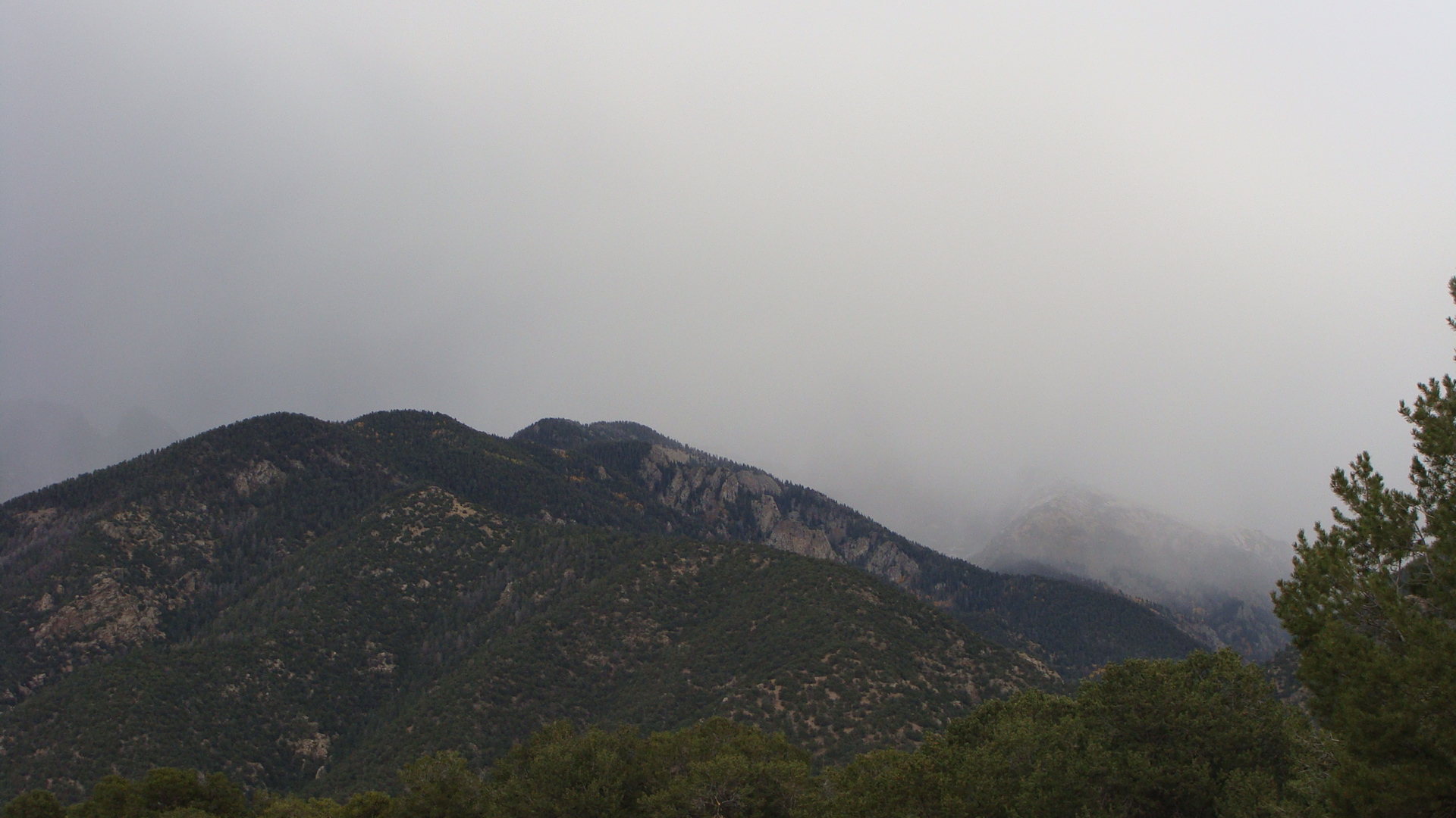Will there be snow on the peaks tomorrow?
