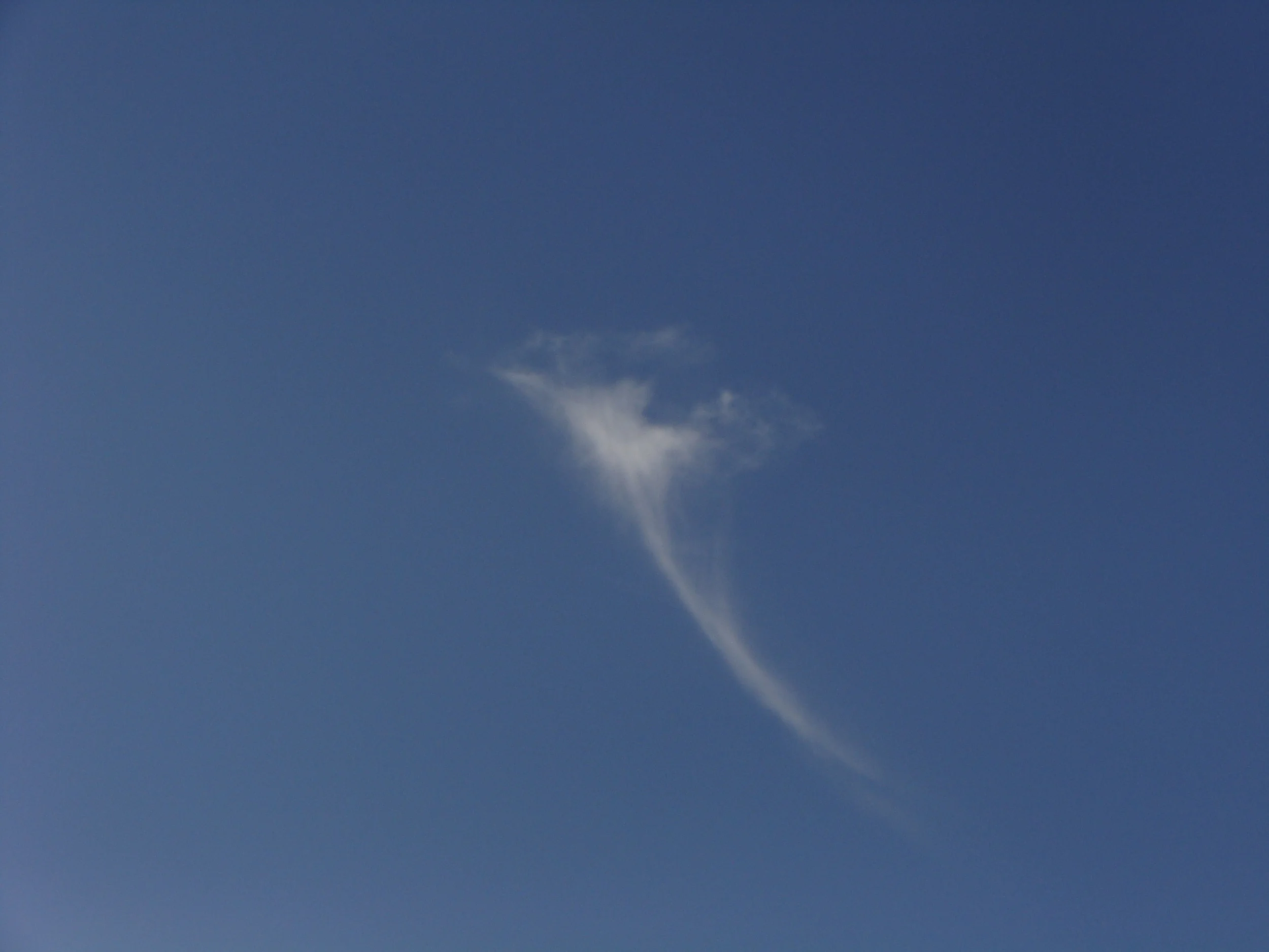 An exclamation point in the sky reminds me that every word I speak is magnified.