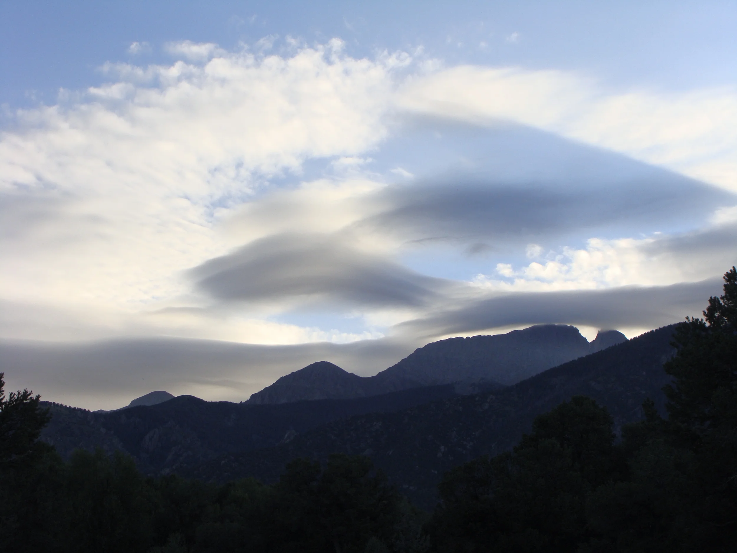 ... and, in the wonder of unusual clouds hanging over the Sangres.