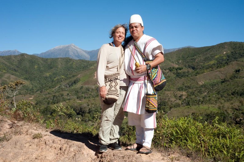 A Teyuna Mamo with Mary Gaetjens of Harmony with Earth Mother Initiative in Columbia