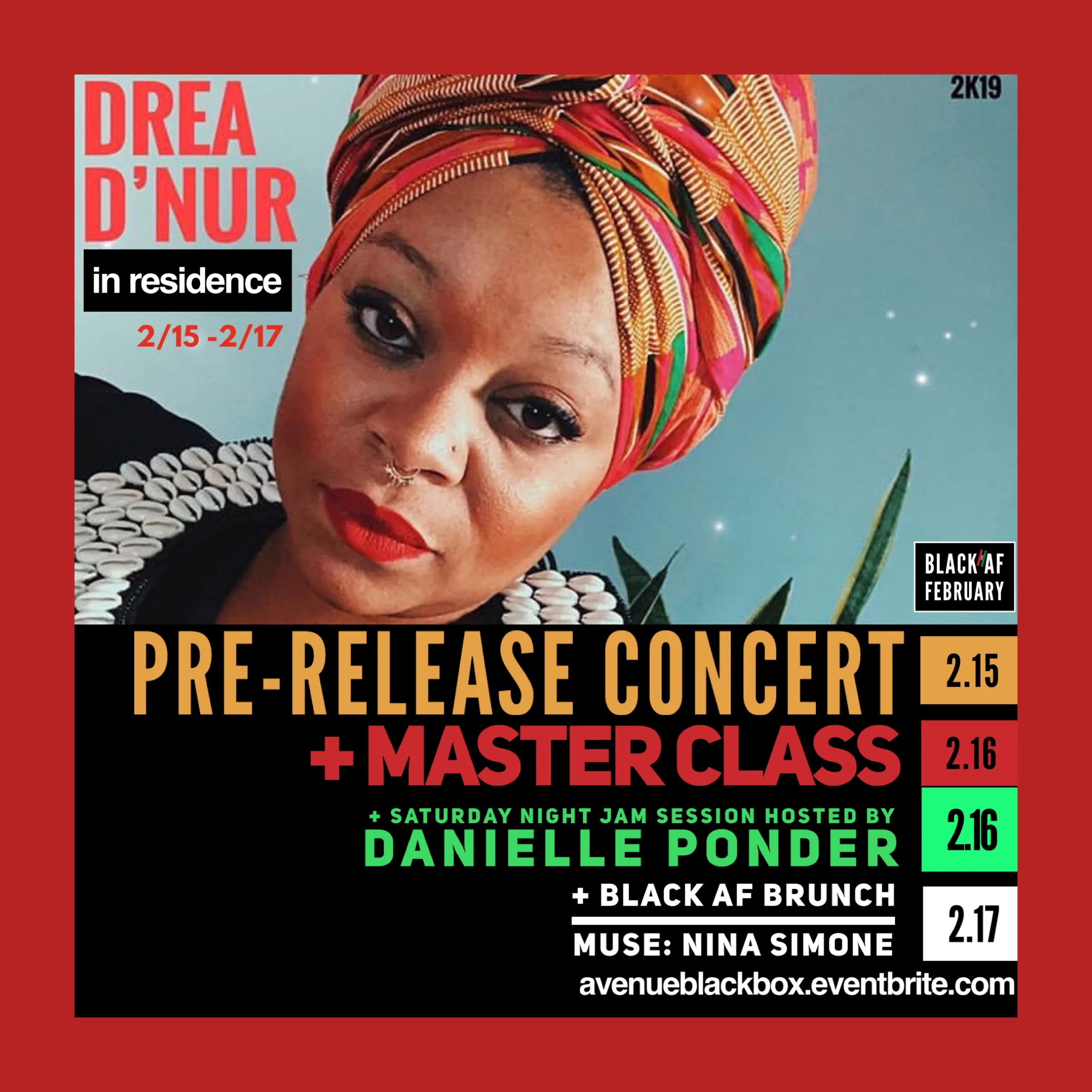 Drea d'Nur In Residence