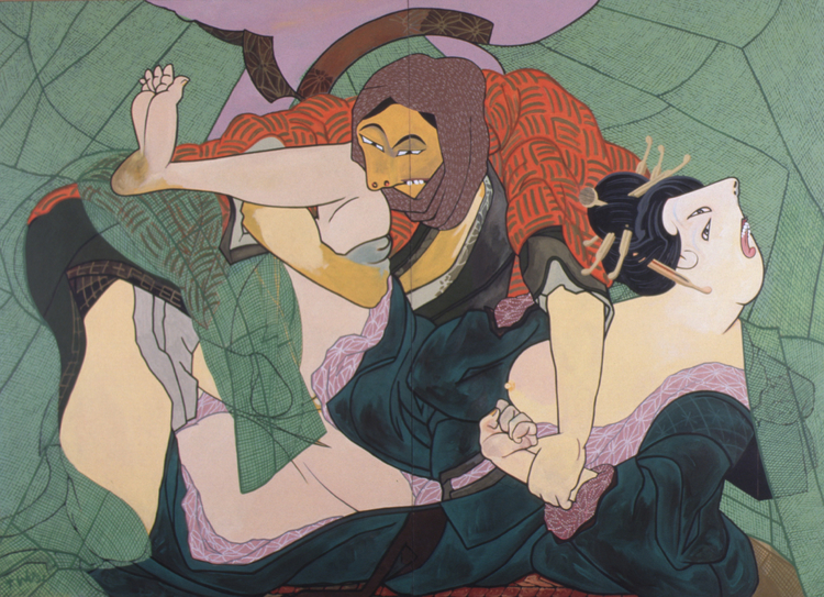 Kakoi, 1992, acrylic on canvas, 102 x 138"