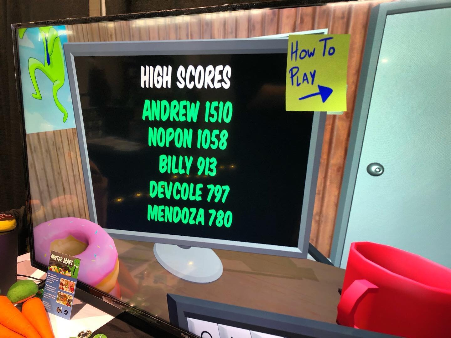 MENDOOOZAAAAAA!!!!!! Can you beat any of these high scores in 5minutes #paxeast2020 ?
.
.
.
.
.
.
.
#pax #paxeast #gamedev #indiedev #indiegame #vr #vrgames #MisterMart #highscore #game #games