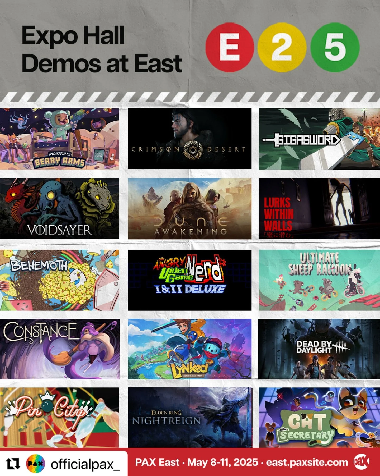 See y&rsquo;all soon! (With an updated Pin City demo!)

#Repost @officialpax_ with @use.repost
・・・
The games are calling! 🎮Your #PAXEast badge unlocks free-to-play access to games in our Expo Hall. Check out the first wave of titles now, with more d
