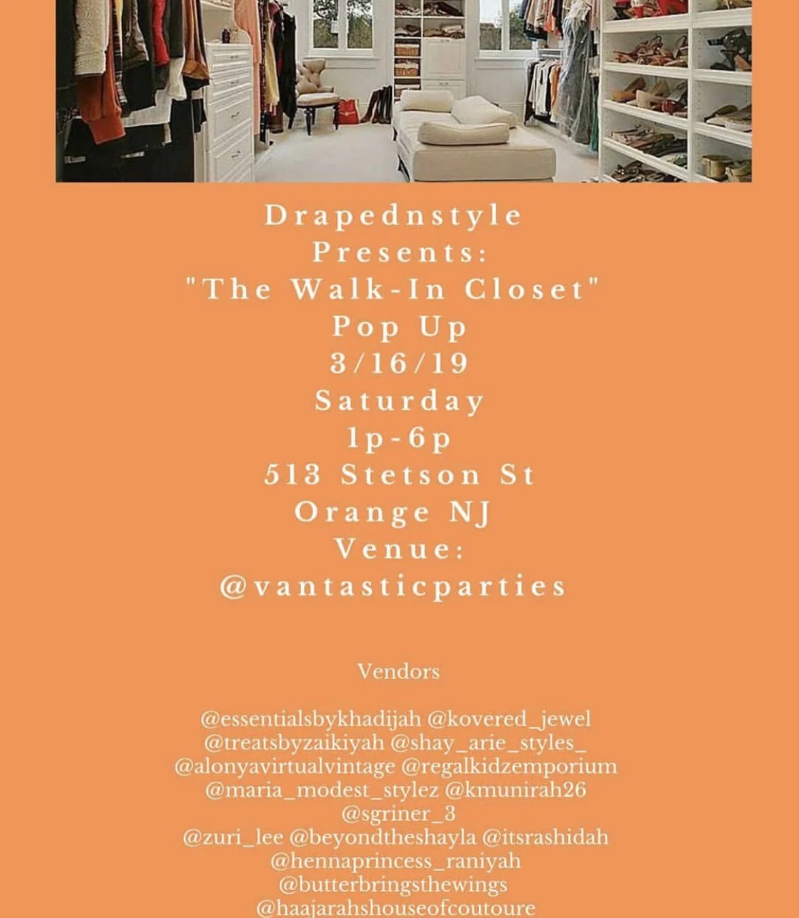 The Walk In Closet Pop Up Shop