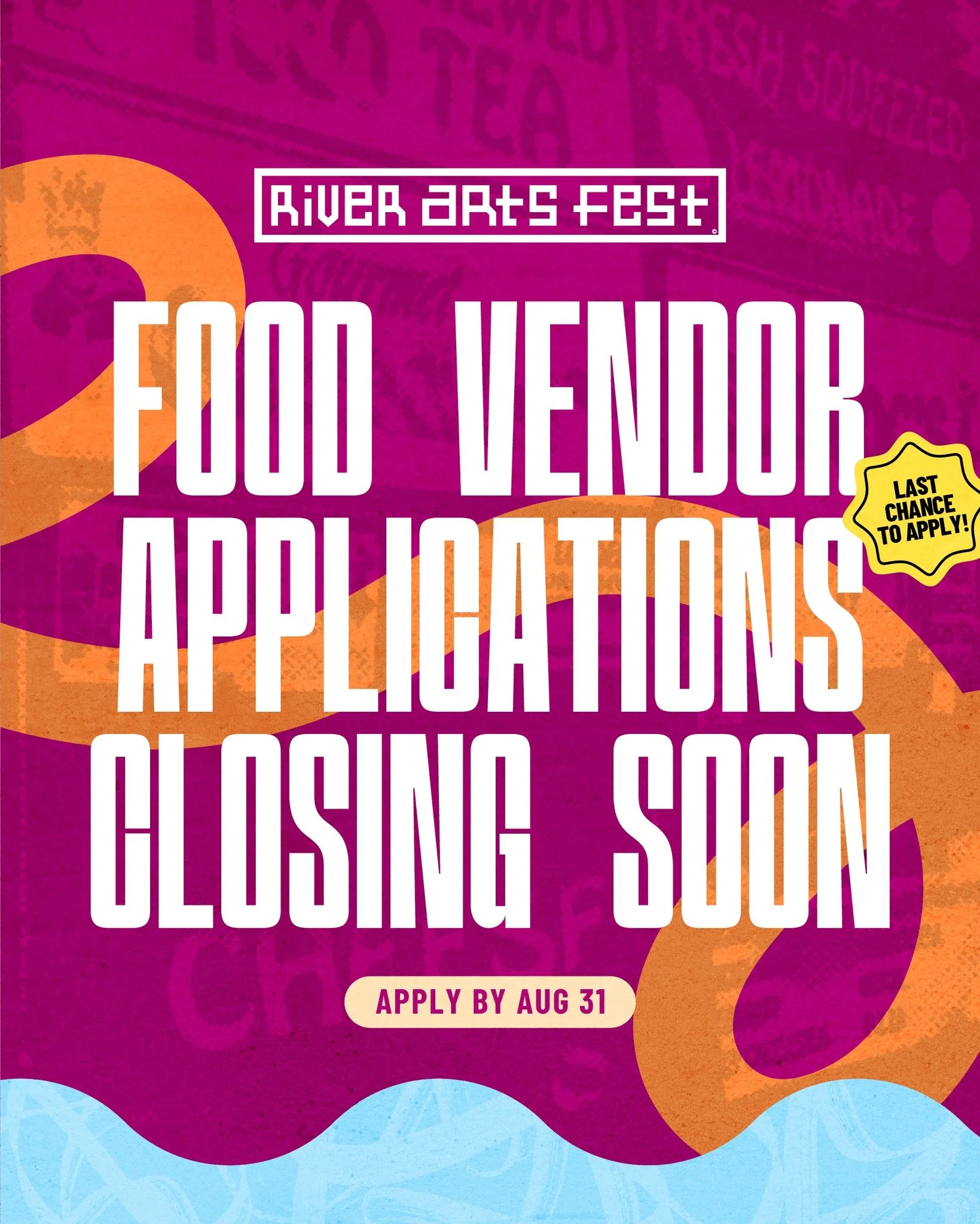 For 20 years, great art has brought people together&mdash;and great food has kept them coming back. 🥙

Our annual fine arts festival is just around the corner, and this is your last chance to join us as a food vendor. If you've been thinking about a