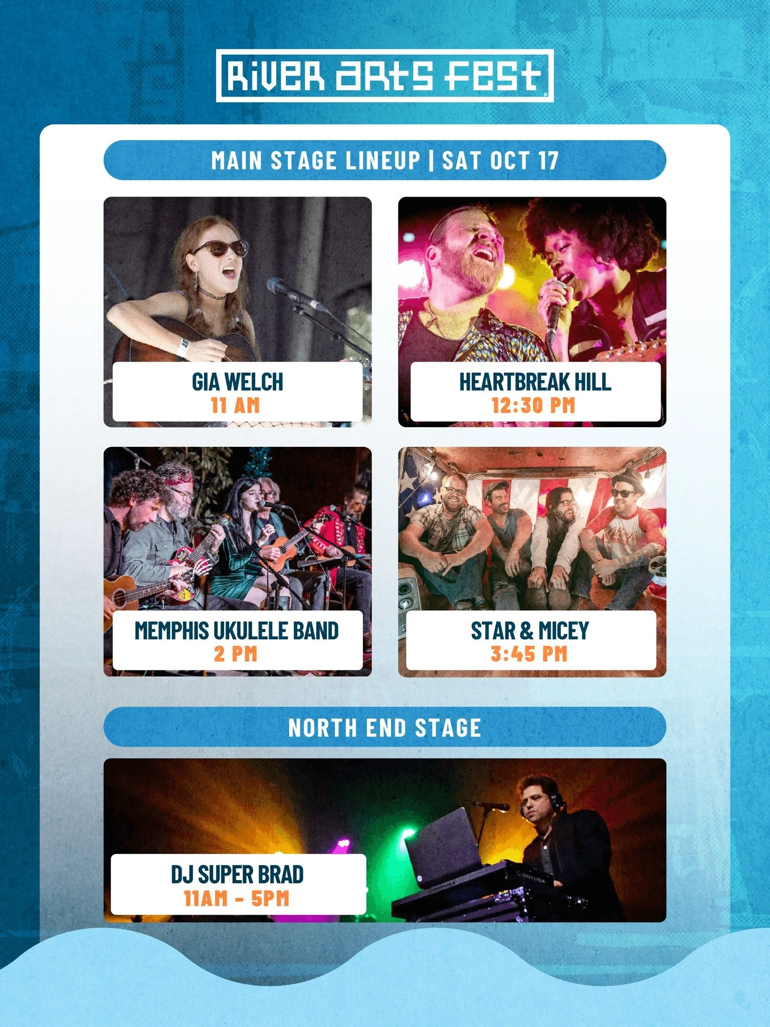 Two days. Two stages. A whole lot of Memphis music. 🎶

Get ready for performances showcasing the incredible talent of our region. From blues and folk to bluegrass and strings, there will be something to listen to as you explore the art, food, and fu