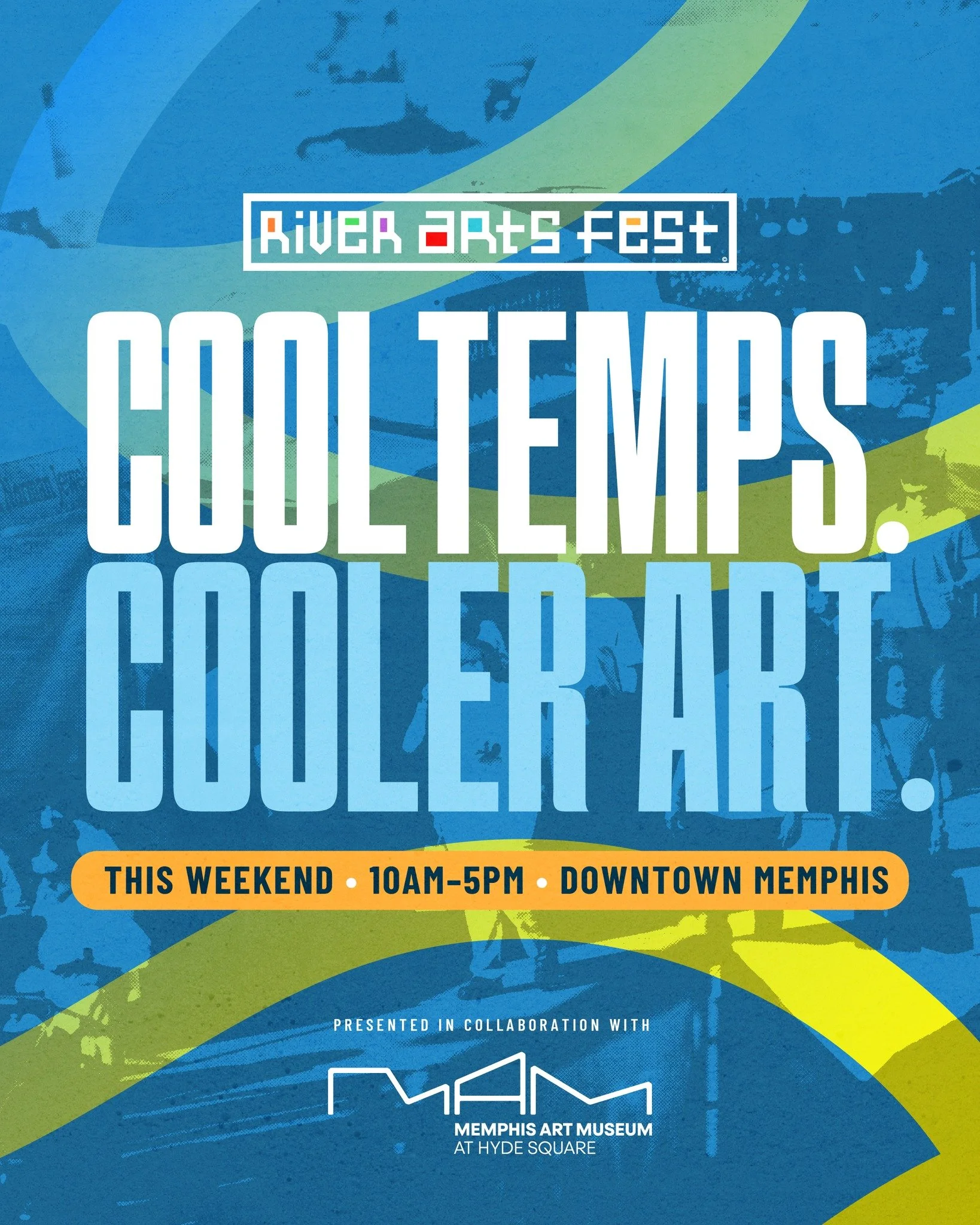 Mother Nature is showing out this weekend with sunshine and cooler temps ☀️. Perfect for a festive day on Riverside Dr. 

🎨 160 artist booths 🎶 Live music all day 🖌 Demos and hands-on activities ⭐ Special exhibits: Walking Museum and FACE FORWARD 