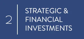 Strategic and financial investments