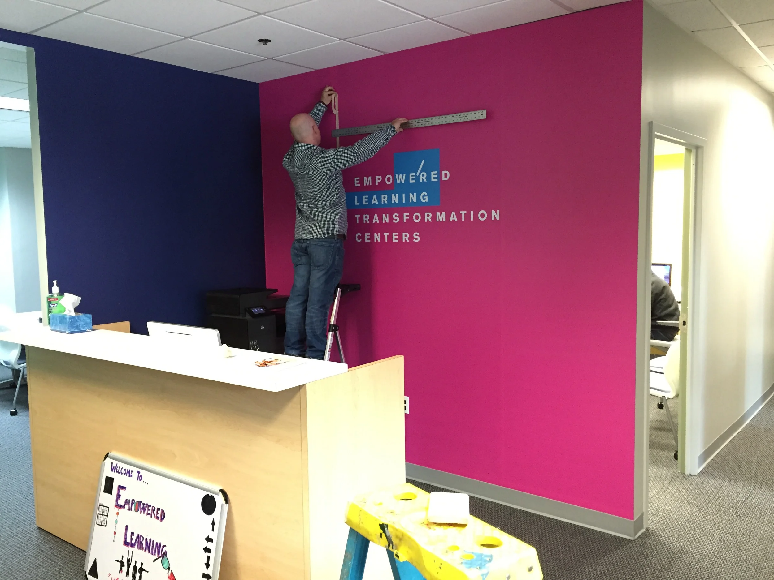 Wall Mural for Empowered Learning Transformation Centers