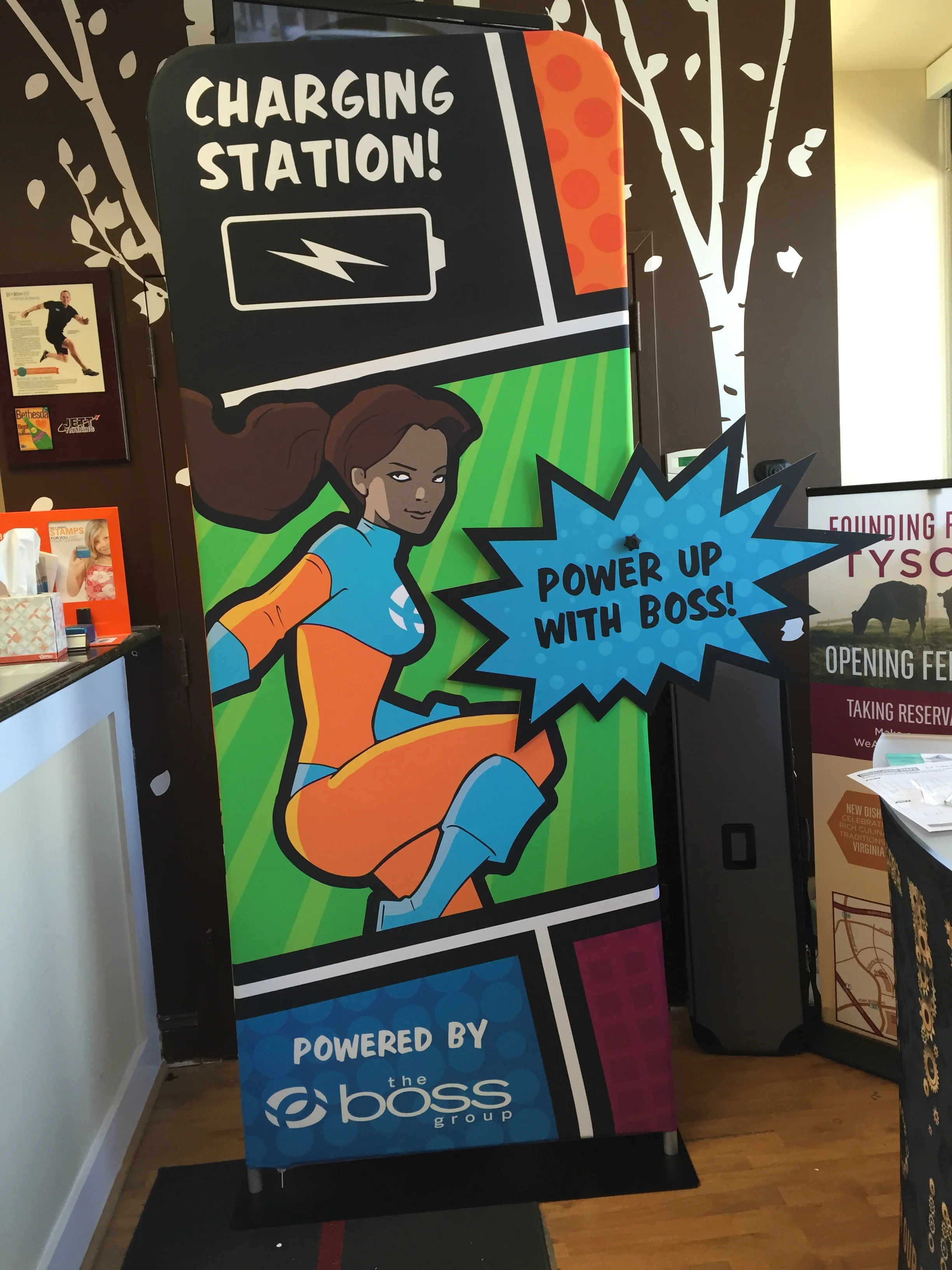 Vertical Fabric Displays for the BOSS Group