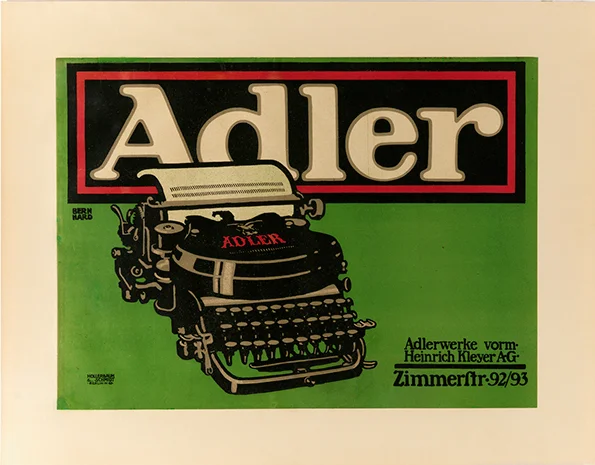 Lucian Bernhard: Adler (Photo by Matt Flynn, copyright Cooper Hewitt, Smithsonian Design Museum)