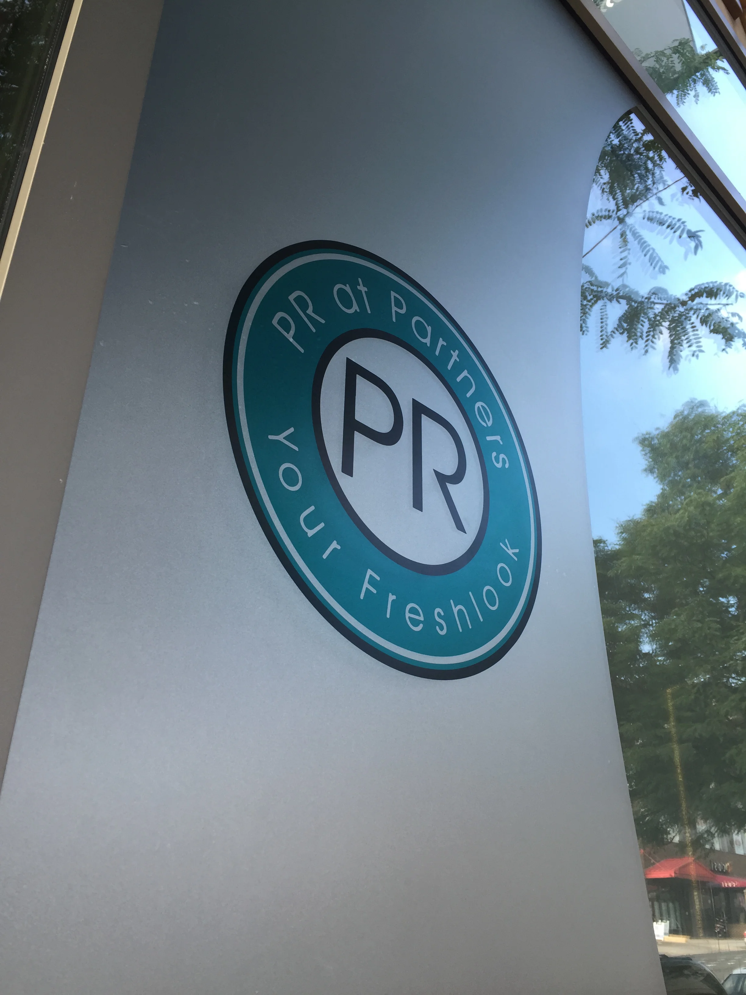 Frosted Vinyl for PR @ Partners