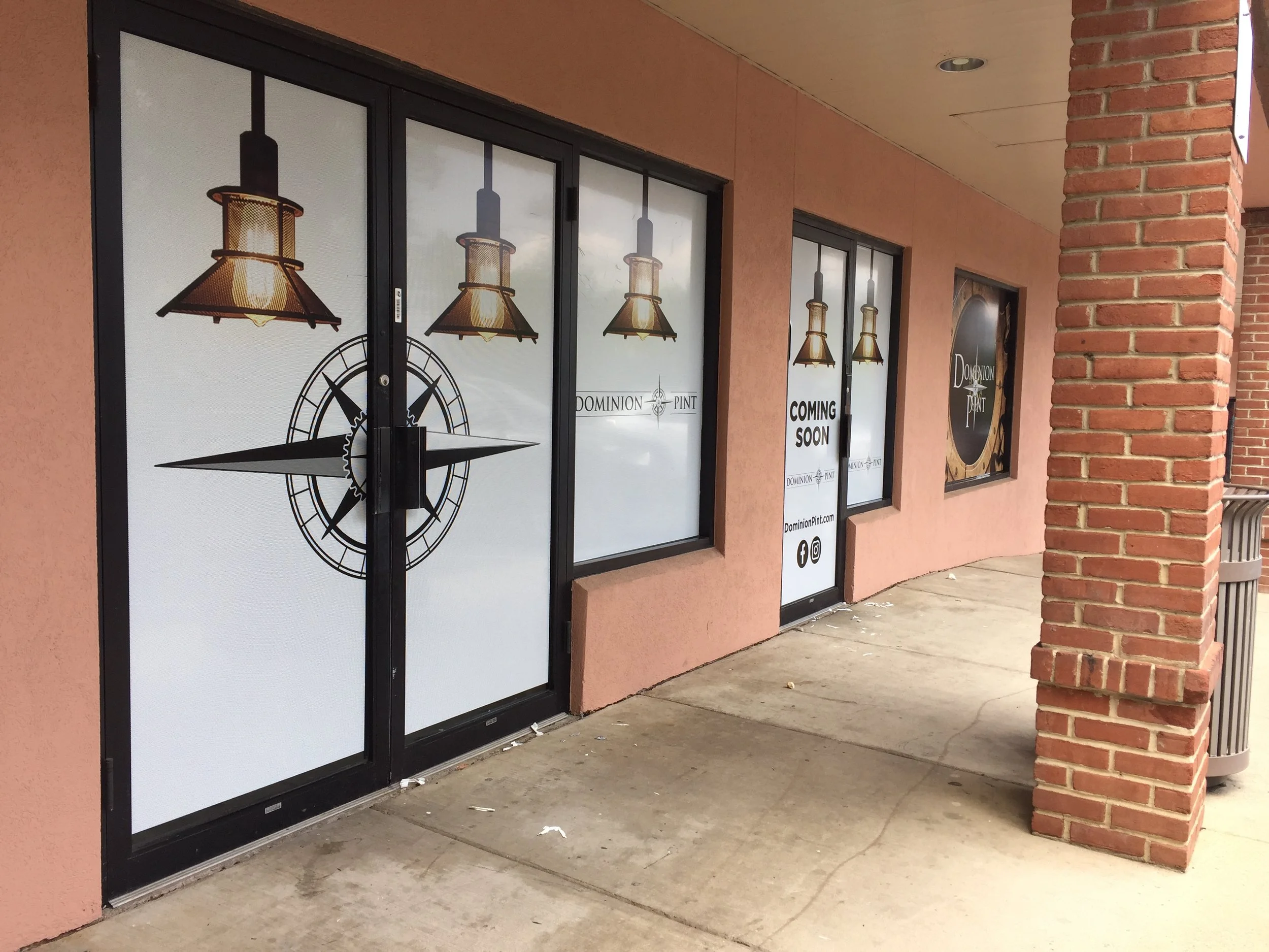 Perforated Window Film: Dominion Pint