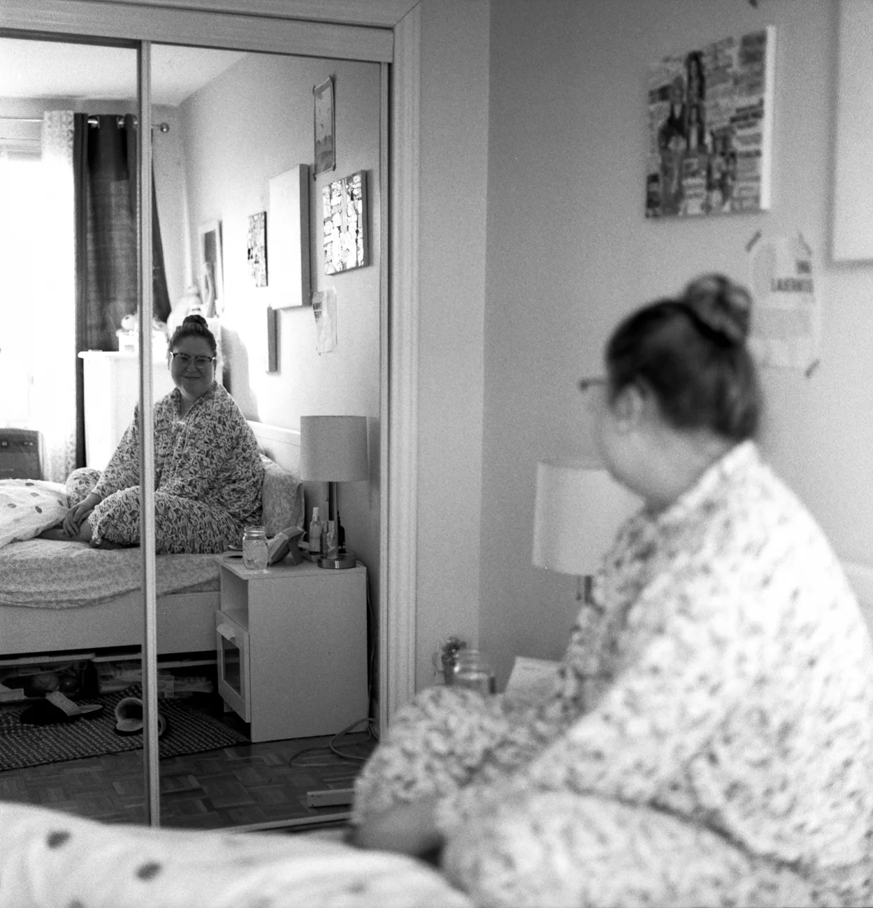 After my alarm clock wakes me up, my morning starts off by scrolling through Instagram, Facebook, and Snapchat. It's probably not best for my well-being to have perfectly edited photos as the first thing I see when I wake up, but it's a bad habit I've formed, and am currently trying to break. After I eventually get out of bed, I have to make my bed. I once read a quote where it's like, 'Making your bed sets off the mood for the rest of the day. Hopefully it inclines you to be productive and positive. But if at the end of the day everything went wrong, there's nothing better than getting into a nicely made bed', something like that. That stuck with me, and now I make my bed every day. After that, I start the process of getting ready. When I look in the mirror with my glasses, retainer, hair in a bun, before all the makeup and hair products, I try to say some affirmations, or at least give myself a little pep talk. Like sure, mascara and lipstick make me look more presentable, but I like the person I am with or without all the changes. I think it's important to remind myself of that before I start with the whole beauty routine and outfit options. Then after that, I eat breakfast if there's time, but usually it's just a granola bar and I'm out the door.