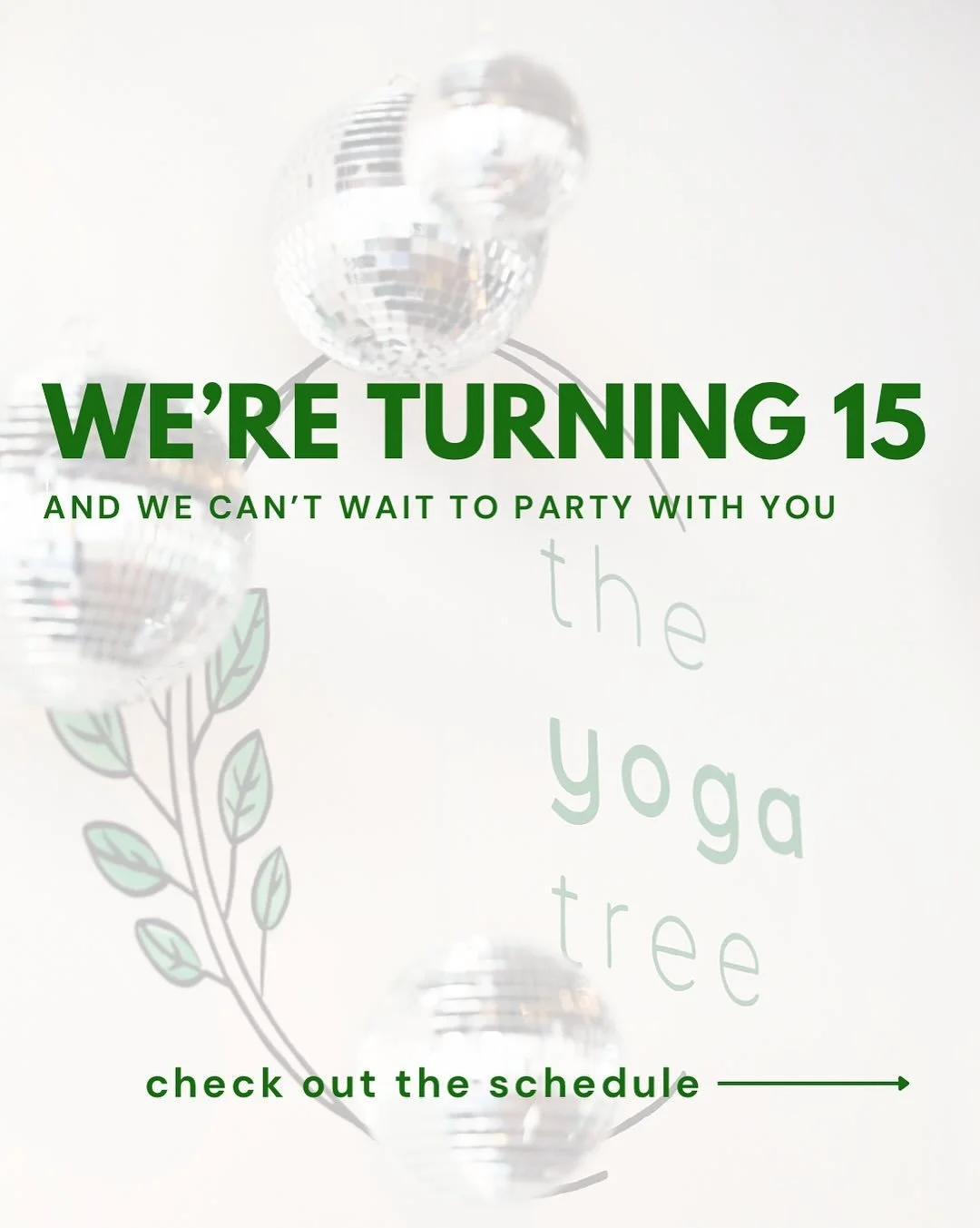 Next weekend, we&rsquo;re turning 15 🎉🪩

Join us as we celebrate with a weekend of entirely FREE classes, our biggest sale of the year and more exciting surprises! 

Swipe ➡️ above to see what&rsquo;s on the schedule, then visit our website to book