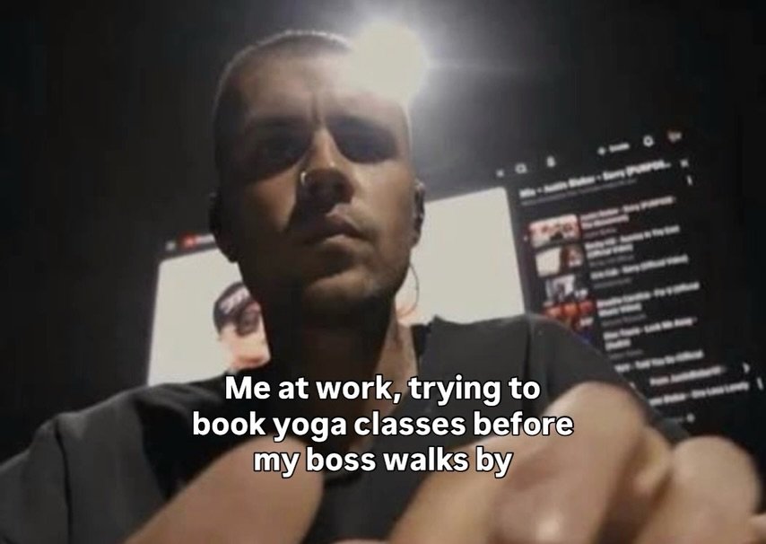 We saved you a spot in the back, @lilbieber 

#bieberchella #yogalife