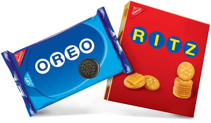 ON TARGET Target-only versions of Oreo and Ritz sported austere packaging. 