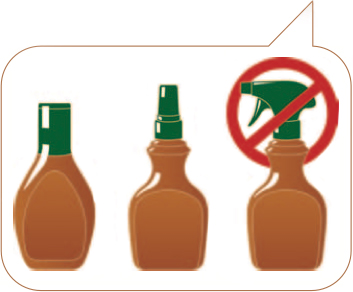 Wish-Bone’s packaging for its Salad Spritzers line is functional but also consistent with consumers’ category expectations. A trigger sprayer might perform better, but it's a format consumers associate more with cleaning products. 