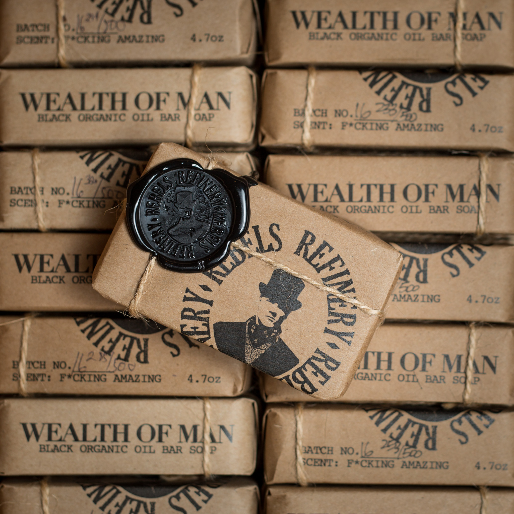  Wealth of man organic oil bar soap for Rebels Refinery 