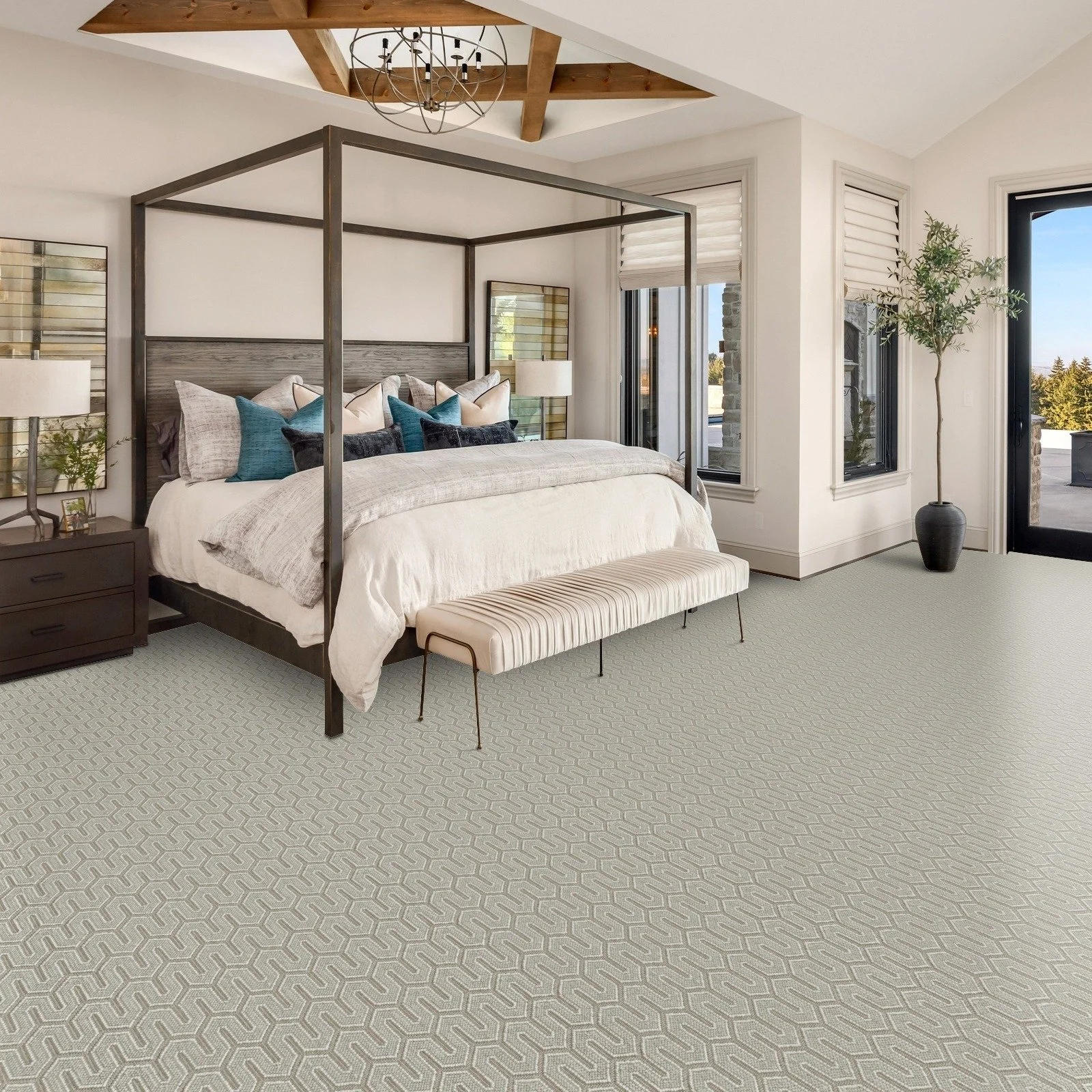 We just fell in love with Baltimore! 
You will too when you experience the stylish luxury of this wool nylon blend carpeting by @stantoncarpet. Available in six colorways, this carpet is outstanding in wall-to-wall applications, area rugs, and stair 