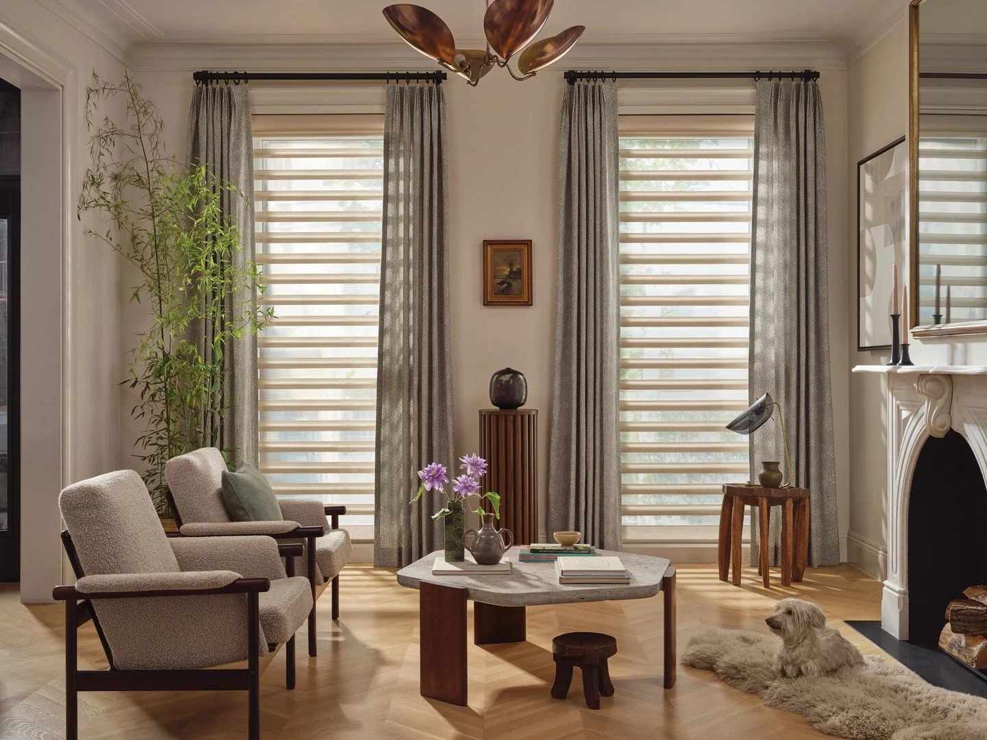 Beautiful light, beautiful living.
With their flowing fabric vanes and gentle illumination, Pirouette&reg; Window Shadings add depth, softness, and modern elegance to your living space.
Ready to elevate your windows? Let&rsquo;s get started.
(805) 23