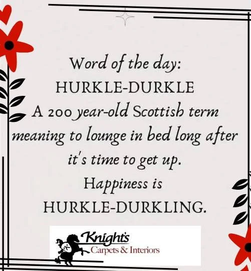 Who's up for hurkle durkling?
Just a reminder, our showroom will be closed today, Friday, January 2nd for -you guessed it!  The hurkle-durkle! 🙃
Enjoy your day!