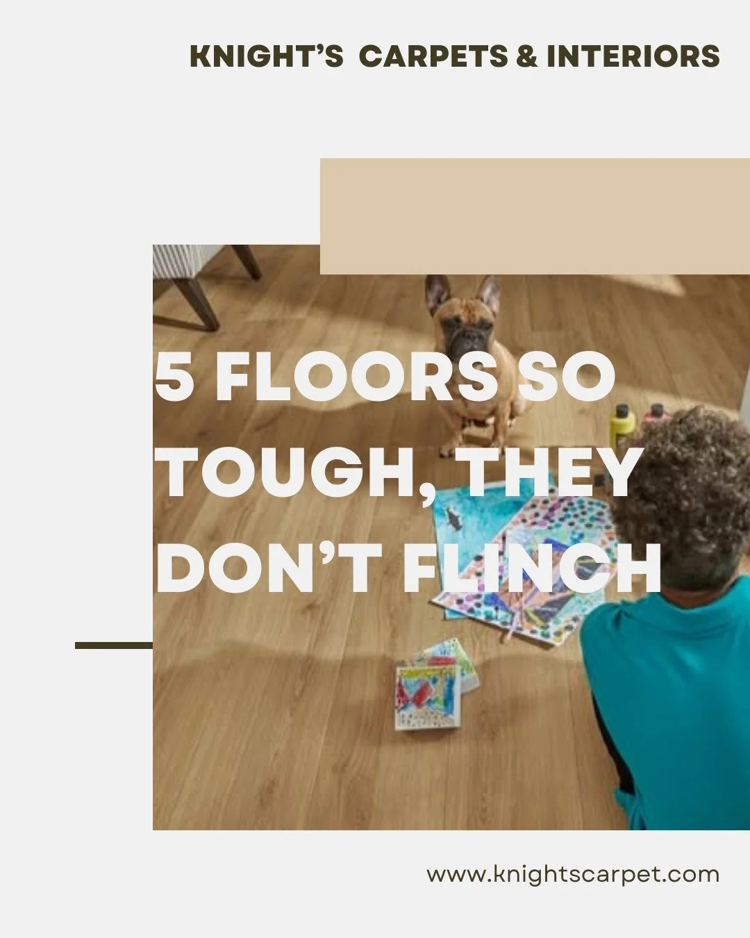 What five floors are so tough that they don't flinch? Scroll through to learn more.
#flooringpasorobles #durablefloors #knightscarpetsandinteriors