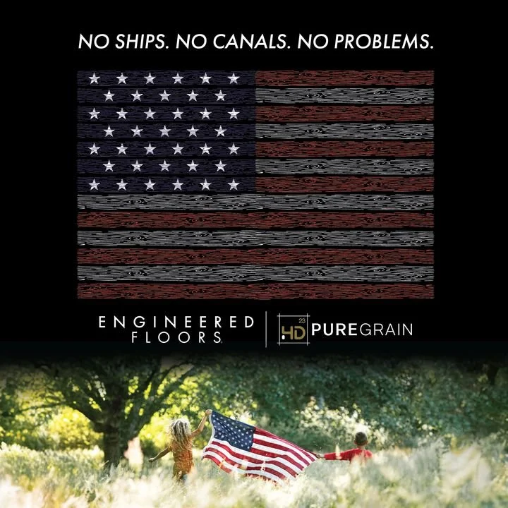 No ships. No canals. No problems.
Buy American, Buy Engineered Floors.

Come check out our inventory at Knight's Carpets And Interiors!

#MadeInTheUSA #USA #PureGrain #EngineeredFloors #Home #Renovation #Flooring