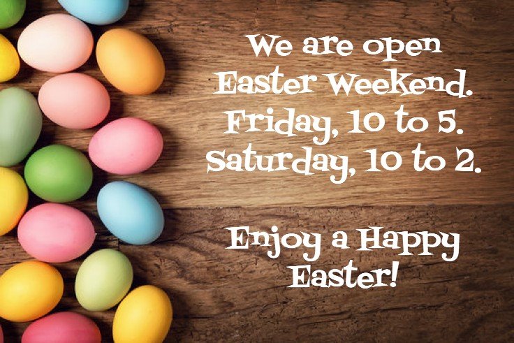 Some bunny's busy! We'll be hopping to it with our regular showroom hours this holiday weekend.  Stop by and say Hi!
.
#flooringexperts #windowtreatments #knightscarpetsandinteriors