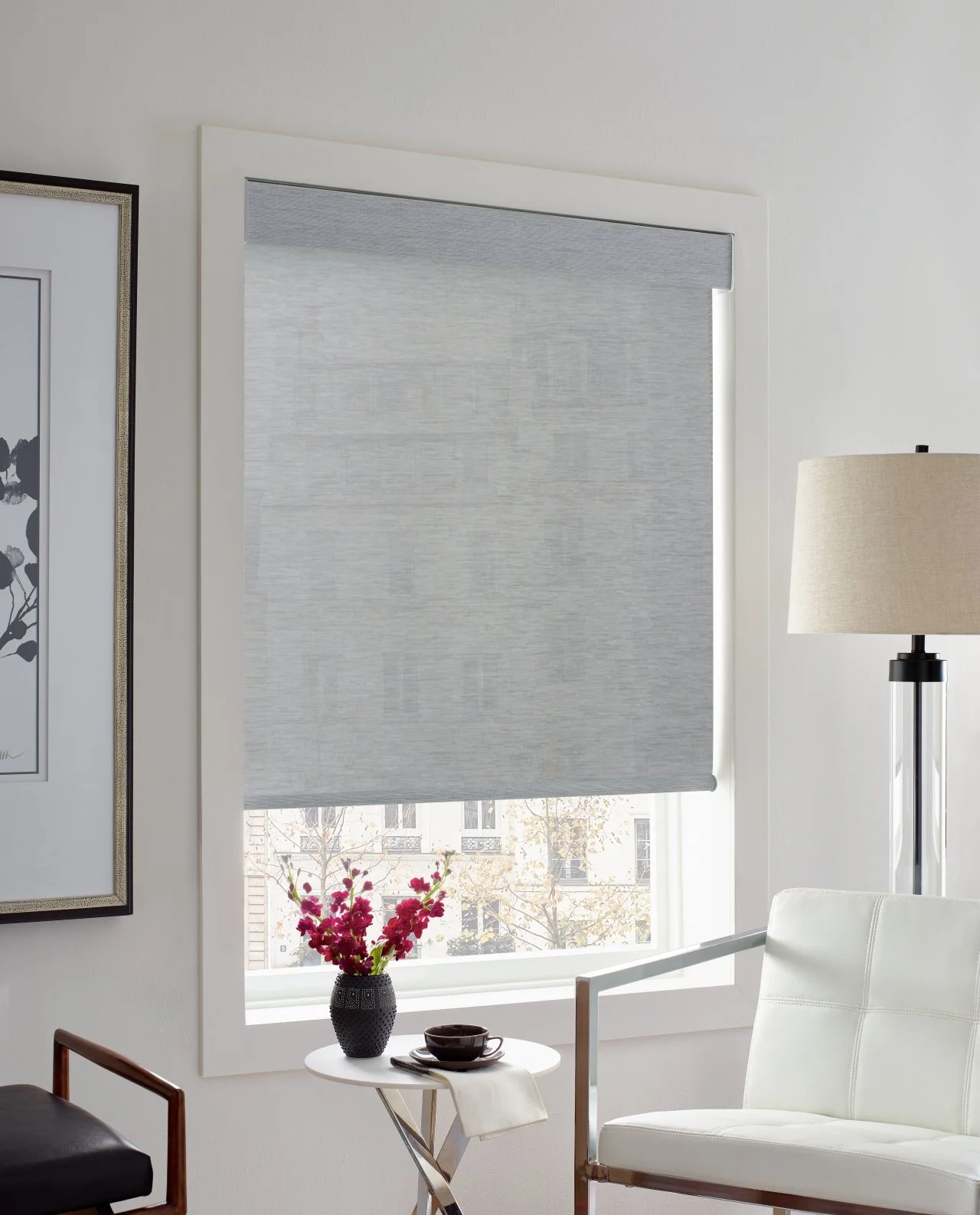 Soft light, clean lines, and modern comfort. Designer Screen Shades bring effortless style and light control to any space. Call us at (805) 237-1400 to learn more.