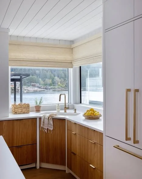 Thoughtfully designed to highlight your space&mdash;Provenance&reg; Woven Wood shades add warmth and texture while letting the view shine. Call us today to bring this look home. (805) 237-1400