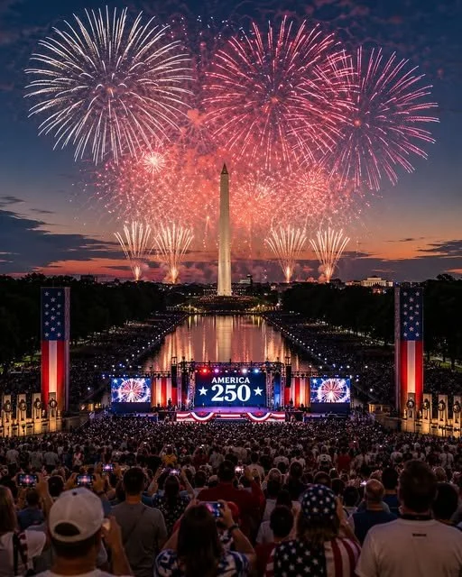 We're still in awe of America's 250th celebration! 
Where did you watch the fireworks from? 
We have to admit we watched... from home... on the TV. ☺️
.
#Americas250 #Knightscarpetsandinteriors