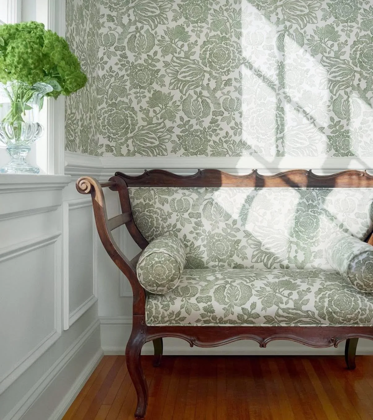 Trends will tell you what&rsquo;s in. 
Antiques will tell you what lasts, and the fabrics tell the story. 
This captivating fabric and wallpaper selection designed by Anna French for thibaut_1886 can be seen and sampled in our showroom. 
What can we 