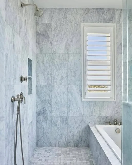 When you have a window in the shower, ask us about covering it with vinyl shutters.
🪟 Vinyl shutters will not warp or peel in humid environments.
🪟 They are water- and fade-resistant.
🪟 Shutters can also be motorized.
To learn more about covering 