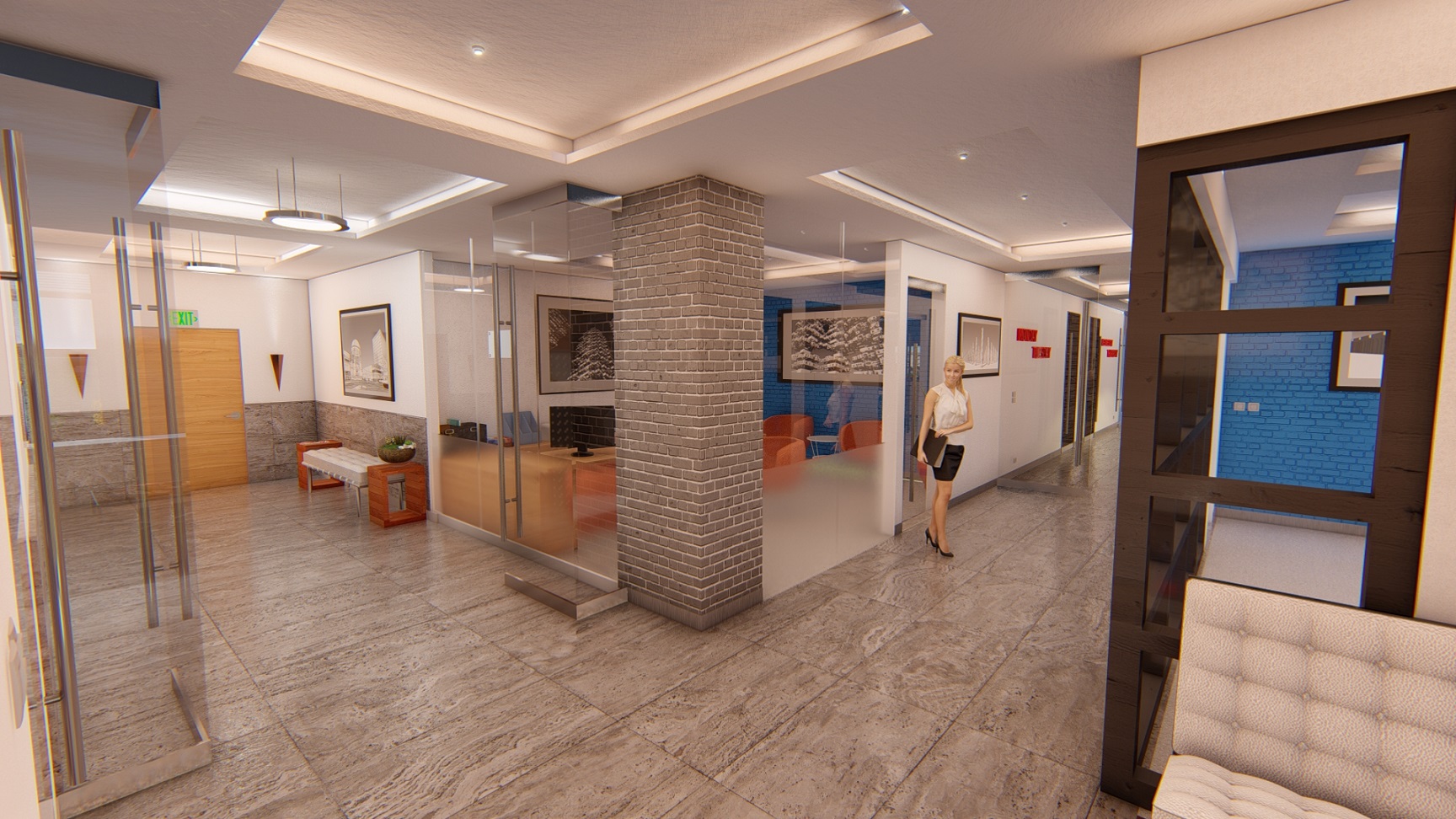 LINQ3 OFFICES - LOBBY