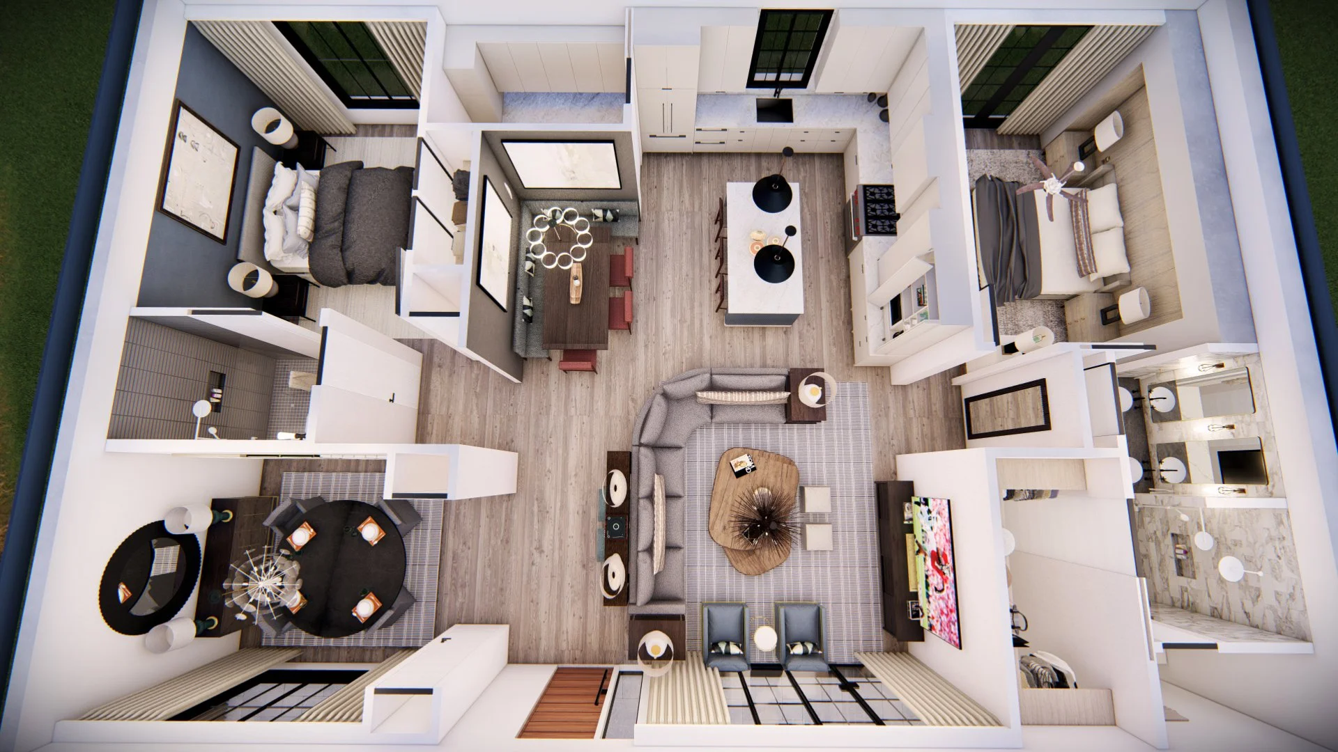 1554 S - CONDOMINIUM  NEW CONSTRUCTION - INTERIOR - ATHENS, GEORGIA - LISA ELLIS DESIGN