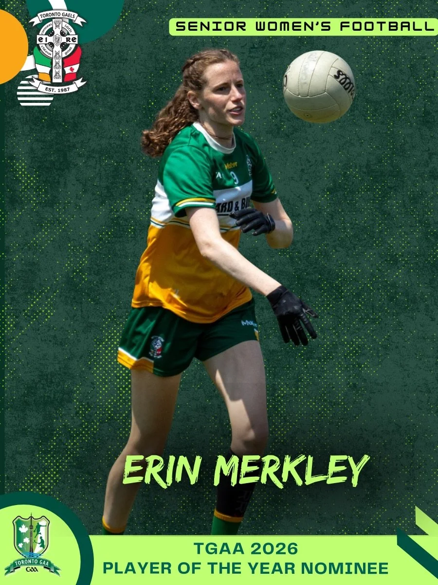 Huge congratulations to our Senior Women&rsquo;s @torontogaa player of the year nominees! All 3 of our Senior women&rsquo;s nominees have been selected to represent Canada at the @gaaworldgames ! Winners are announced on Friday at the @torontogaa awa