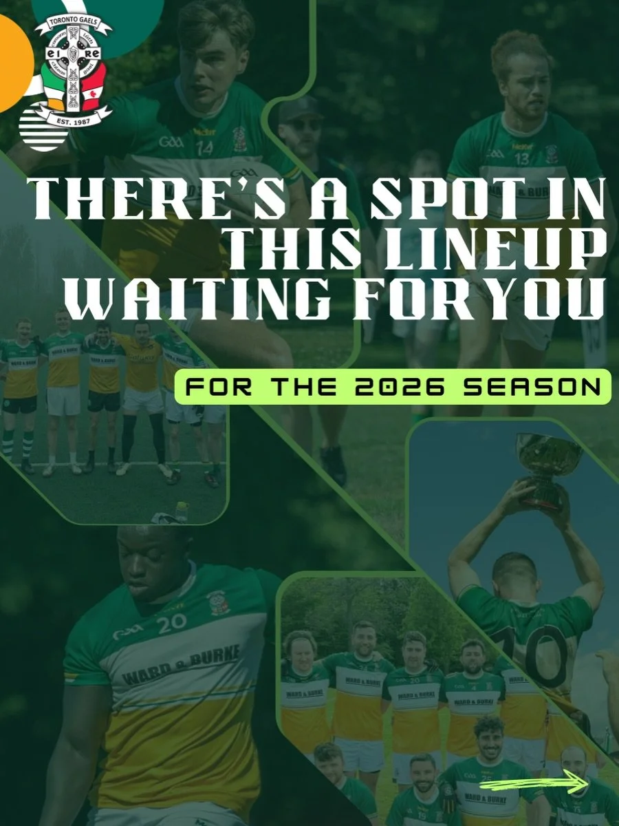 Every player in this lineup started somewhere, and in 2026, that could be you. 
We&rsquo;re the Toronto Gaels, one of Toronto&rsquo;s longest running Gaelic football clubs, and we&rsquo;re welcoming new players to both our men&rsquo;s and women&rsquo