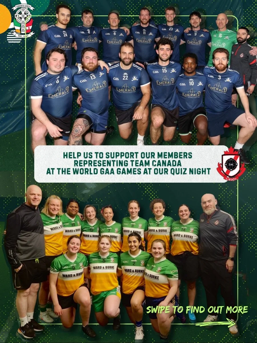 Team Canada Assemble 💥
These Gaels have been flying the flag for Canada putting in the work at training and game days and tomorrow night, it&rsquo;s your turn to show up for them.
Join us at Black Sheep for our quiz night fundraiser and help send th